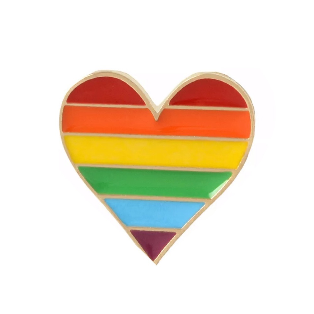 Pride Heart Enamel Pin